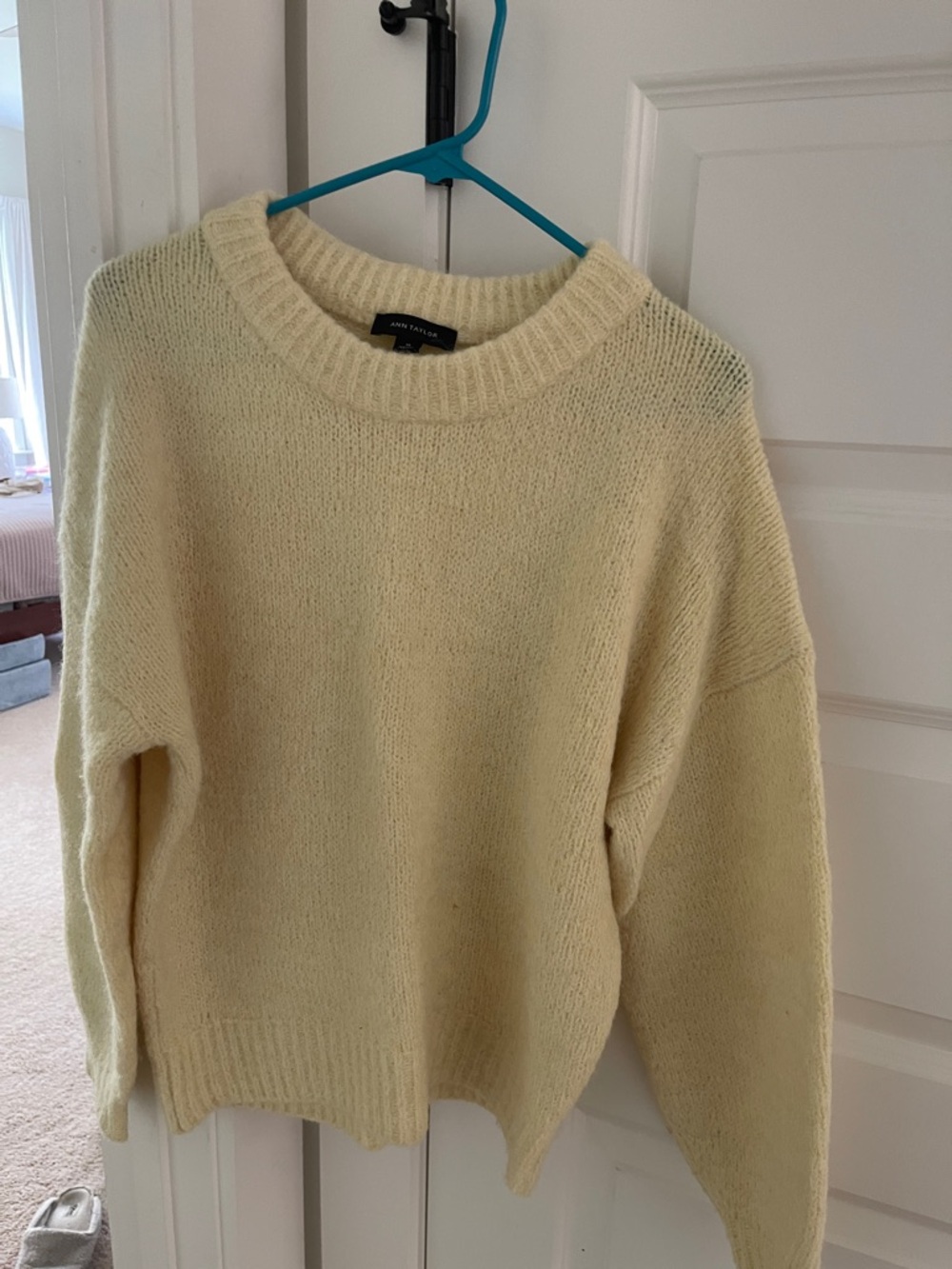 Aritzia Pale Yellow Crewneck Sweater